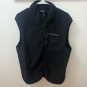 Vineyard Vines Sherpa SuperShep Vest Black Mens Xl